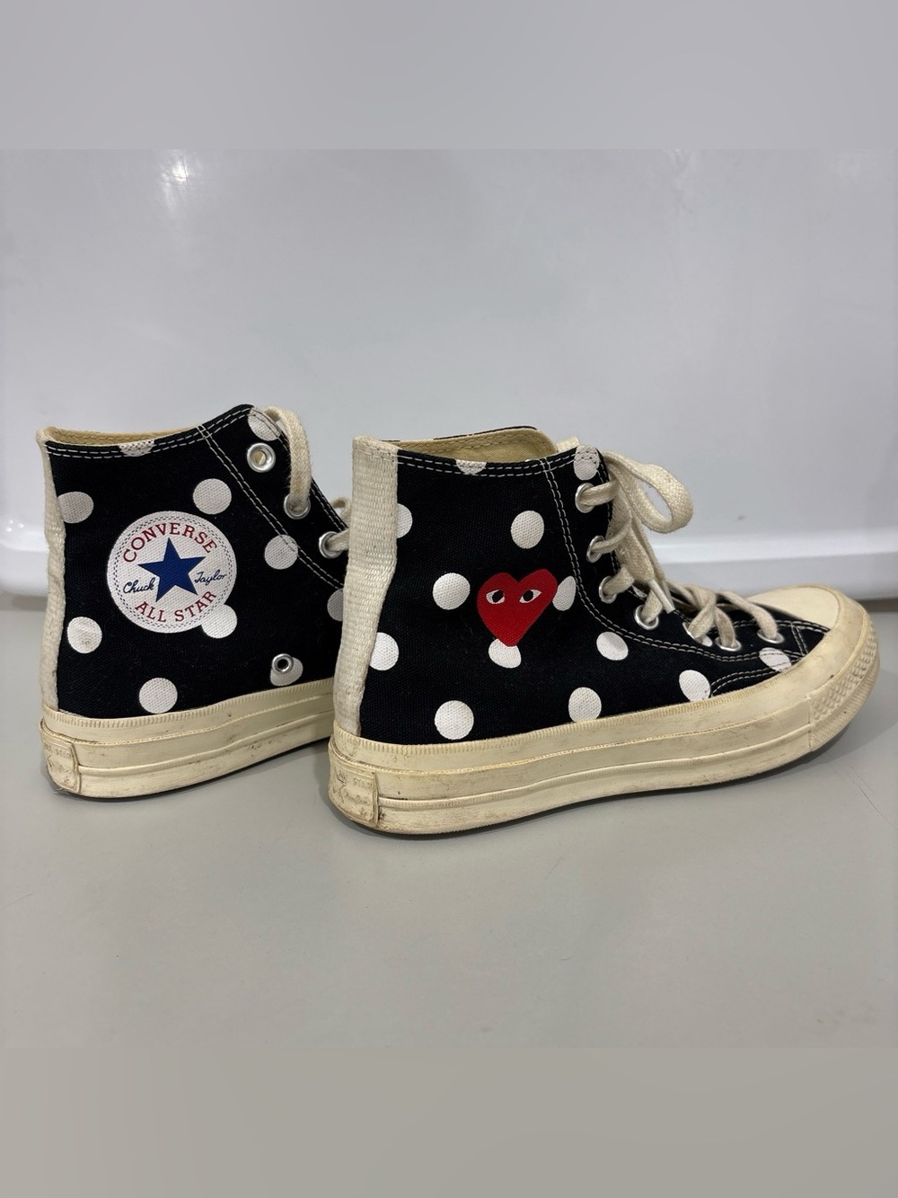 Comme Des Garçons x Converse Polka Dot High Top Sneaker - Picture 5 of 7